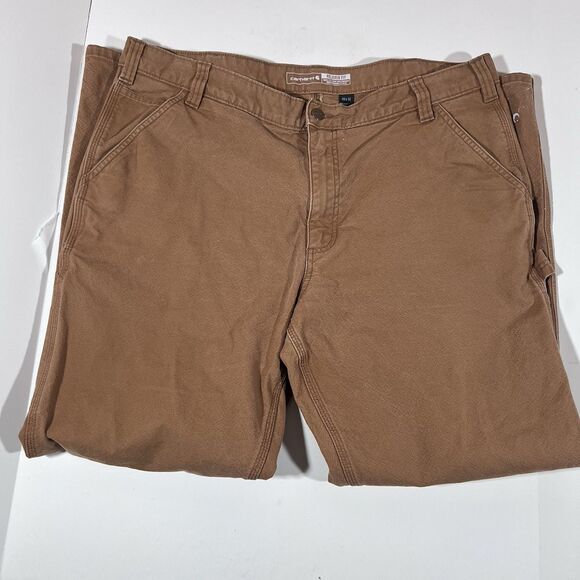 Carhartt Relaxed Fit Tan Carpenter Work Pants Men's 40x32 - Picture 4 of 8